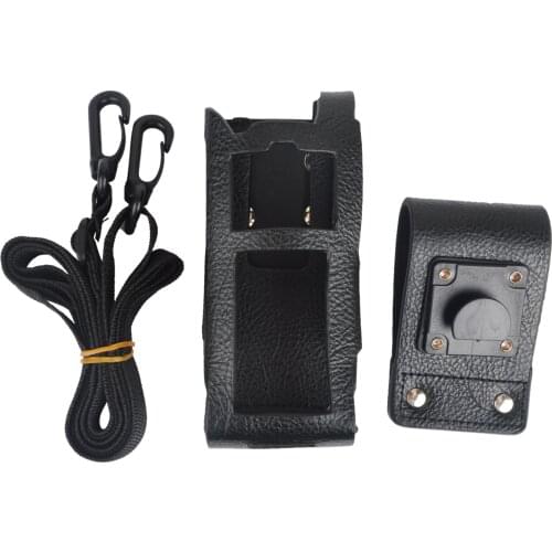 Hard Leather Swivel Belt Loop Carry Case for Tetra MTP3100 MTP3150 MTP3200 MTP3250 MTP3500 MTP3550 Portable Radio