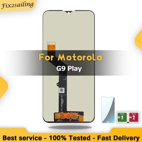 100% New Tested 6.5" LCD For Motorola Moto G9 Play Touch Screen Display Digitizer Assembly Worked Well Free Shipping