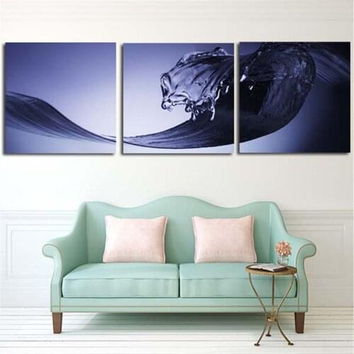 2017 3 Pieces Wall Art Canvas Picture For Living Room Morden Water Article Line Home Decor Poster Print Painting No Framed