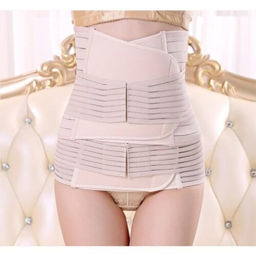 Waist suport 3pcs set y1503 waist plate of lumbar disc herniation lumbar muscle strain lumbar massage belt fits women