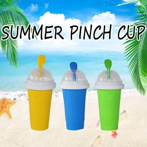 350ml Quick-frozen Smoothies Cup Diy Homemade Freeze Drinks Ice Cream Maker Milk Shake Maker Cooling Cup Squeeze Cups Mug