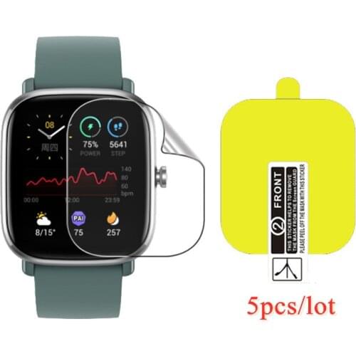 5pcs Soft TPU Smartwatch LCD Protective Film For COLMI/SENBONO P8 SITLOS/SQR P8 SE Plus Smart Watch Full Screen Protector Cover