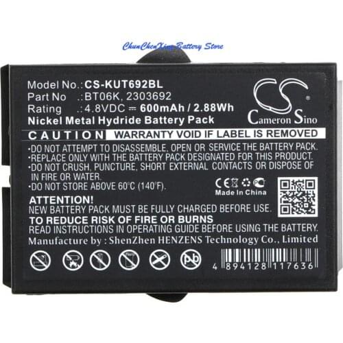 Cameron Sino 600mAh Battery 2303692,BT06K for IKUSI 2303692,ATEX transmitters,RAD-TS, T70 1 ATEX, T70-1, T70-2, T71, T72 , TM70