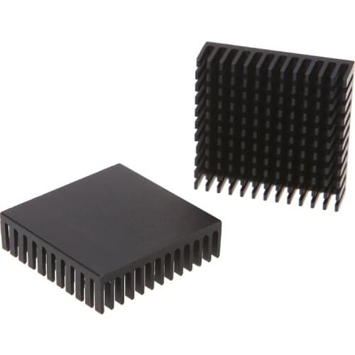 2 Pcs/Set 40*40*11mm Aluminum Cooling Heatsink Block Extruded Radiator Cooler