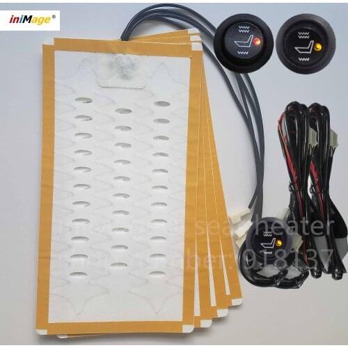 Big sales Free Shipping 2 seats installed car seat heater universal round switch alloy wire automobile heated pads seat warmer