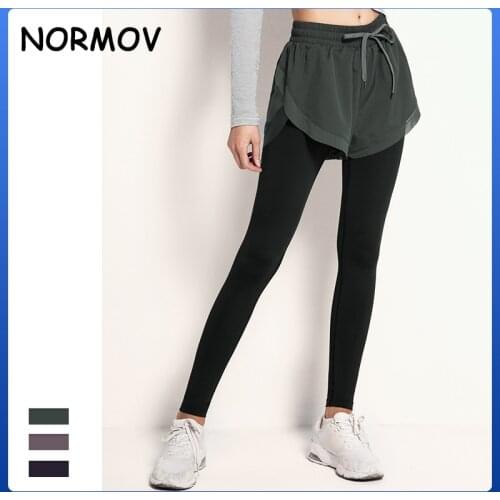 NORMOV Seamless Sexy Booty Lifting Leggings High Waist Stretch Women Nylon Slim Workout Butt Capris Squat Proof Athleisure Pants