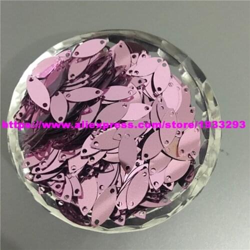 500Pcs 6*14mm 2 Holes Horse Eye Loose Sequins Sewing Crafts For Christmas Decoration Ornament Garment Shake Cards scrapbook Diy