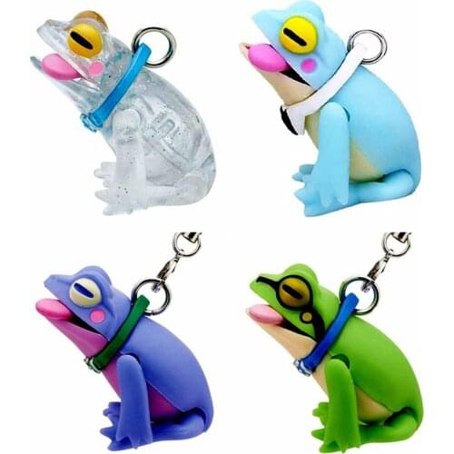 Shiny-shiny Buddhist Priest Gashapon Toys Frog Cute Hanging Neck Frog Colorful Frog Tree Frog Action Figure Ornaments Charms