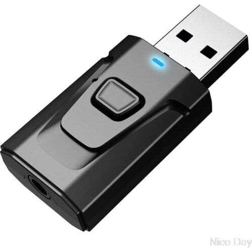 Bluetooth5.0 Audio Transmitter Receiver Support Hands-free Call Wireless Adapter Ju02 20 Dropship