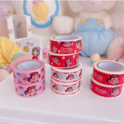 2pcs/lot Cartoon Washi Tape Cute Decorative Adhesive Tape Masking Tape DIY Scrapbooking Stationery Tapes