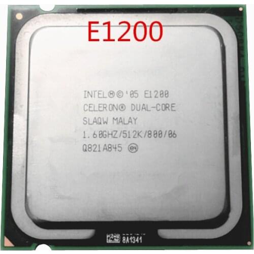 Free shipping intel E1200 1.6GHz Dual Core desktop processors CPU 1200 Socket LGA 775 pin Computer