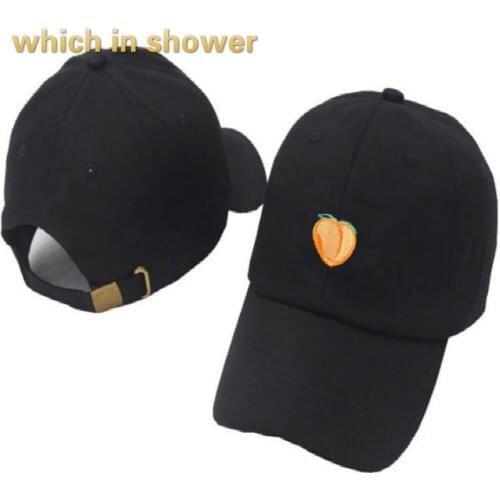 Peach Dad Hat For Women Men Cotton Embroidery Juicy Peach Baseball Cap Hip Hop Vintage Snapback Trucker Cap Bone Drop Shipping