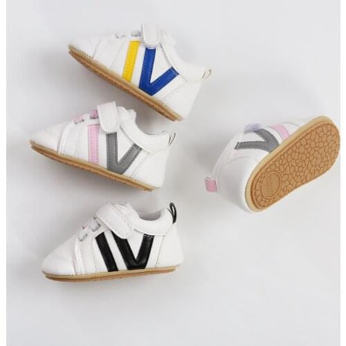 Toddler Baby Boys Girls Leather Sneakers Anti-Slip Sole Crib First Walker Infant Prewalker Children Casual Moccasins Shoes