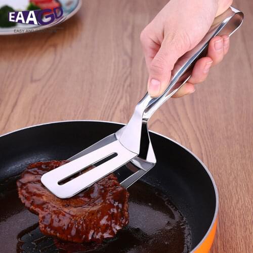 1Pcs Multifunctional Stainless Steel Barbecue Clip BBQ Tongs Bread Meat Vegetable Clamp Cooking Tools