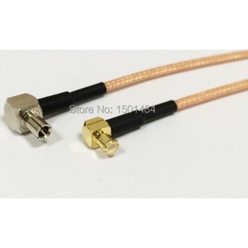 New MCX Male Plug Right Angle Connector Switch TS9 Convertor RG316 Wholesale Fast Ship 15CM 6"Adapter