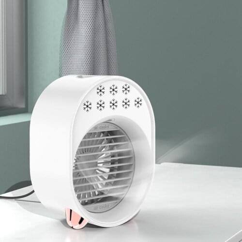 3 Wind Speeds Portable Air Cooler mini USB Fan Air Conditioner Humidifier for Home Office Room Desktop Conditioning Purifier
