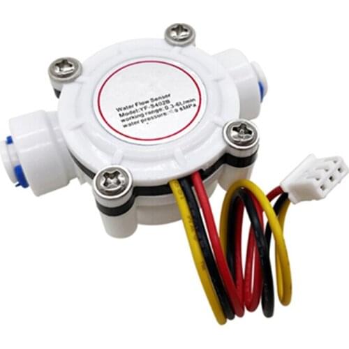 Water Flow Sensor 1/4" PE Pipe High Precision YF-S402B S402B
