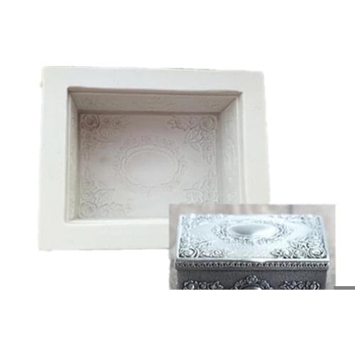 Retro Makeup Box Fondant Cake Mold Chocolate Mold For The Kitchen Baking Silicone Sugar Decoration Cake Tool H830