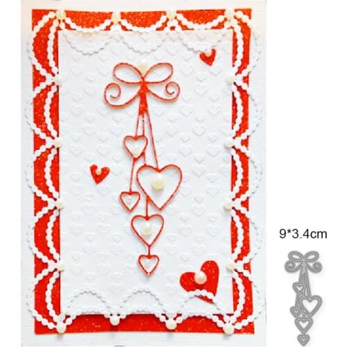 Christmas dies Heart Ornament Metal Cutting Dies Cut Mold Decoration Scrapbook Paper Craft Knife Mould Blade Punch Stencils dies