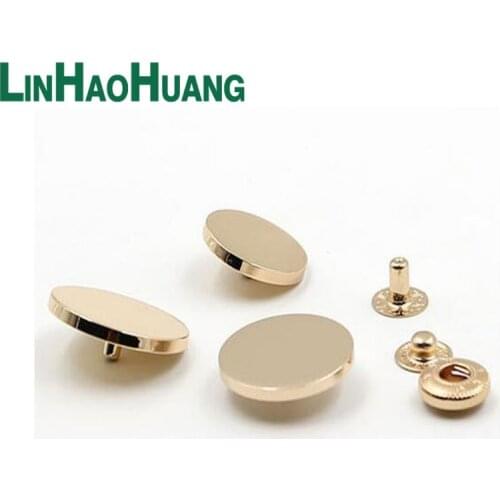High quality Flat Shirt Clothes Metal buttons outerwear Gold buckle Overcoat anchor buckle snap button 50sets/lot