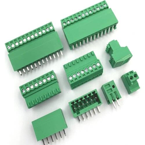 100PCS 2EDG2.54 pitch 2.54mm KF2EDG PCB Screw Terminal Block Connector Plug Pin Header Socket 2/3/4/5/6/7/8/9/10/12p 15EDG-2.54