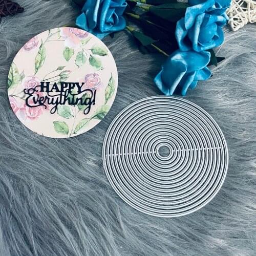 15 pcs set round circle frame background Metal Cutting Die stencil DIY Scrapbooking Paper/photo Cards Embossing Dies knife die