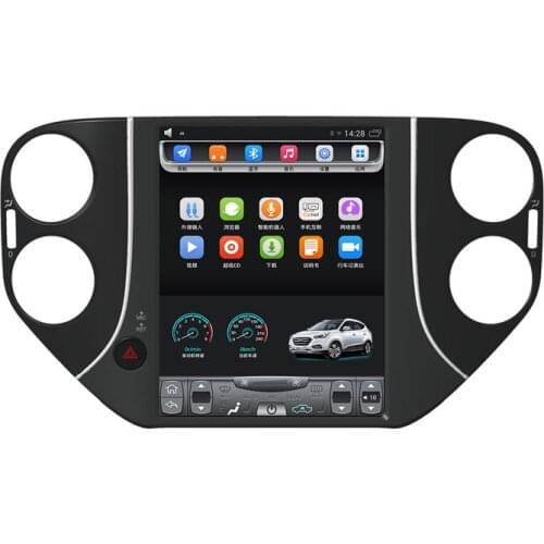 2010-2017 Tiguan 10.4 inch Vertical touch Screen Android Car GPS Navigation multimedia Bluetooth Wifi