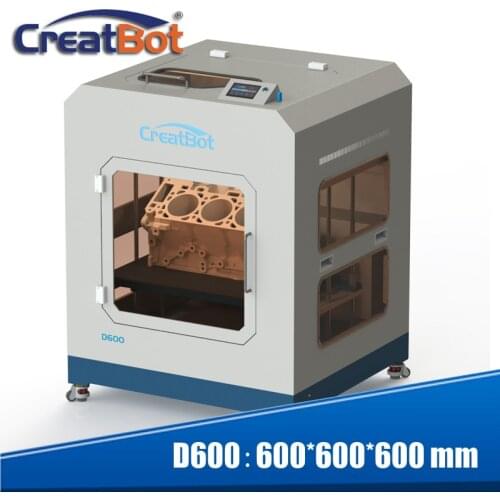 2016 Full Metal case High Precision FDM DIY 3D printer D600 3D kit High Resolution E3DV6 metal extruders 600*600*600 mm DG01