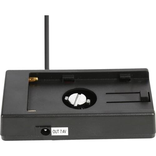 Battery Adapter Buckle Plate w/7.4V DC5.5 2.1mm Plug for Sony NP-F Series NP-F970 F960 F770 F750 F570 F550 Batter Charger