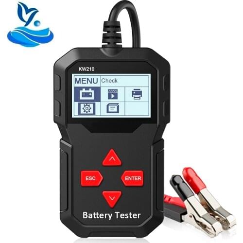 KW210 auto intelligent 12V auto battery tester auto battery analyzer 100 to 2000CCA auto maintenance tool