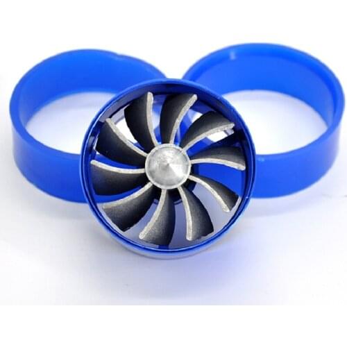 Automotive intake accessories dual wheel intake pressure wind turbine power wheel universal turbofan intake fuel saving fan