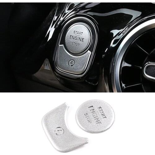 Car Engine Start Stop Push Switch Button Trim Cover Fit For Mercedes Benz A B CLA GLB GLA Class W177 W247 C118 H247 2019-2021