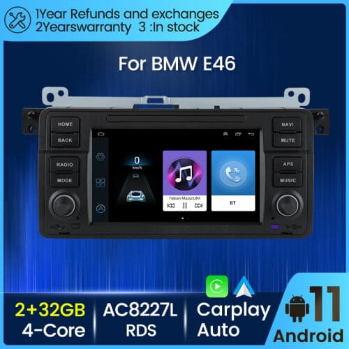 Android 10 Car DVD Radio For BMW 3 Series E46 M3 318/320/325/330/335 1998-2005 HD 1024x600 DSP GPS Navigation Multimedia Player