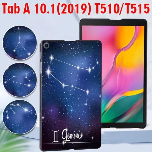Case for Samsung Galaxy Tab A 10.1 2019 T510/T515 Tablet PC Plastic Hard Back Protective Shell Cover + Free Stylus