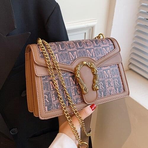 Designer Women Pu Leather Shoulder Messenger Bags High Quality Ladies Chain Crossbody Bags for Women Fashion Female Handbags New