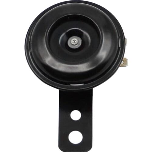 6V Black Mount Electric Horn for Car Motorcycle Truck Vehicle
