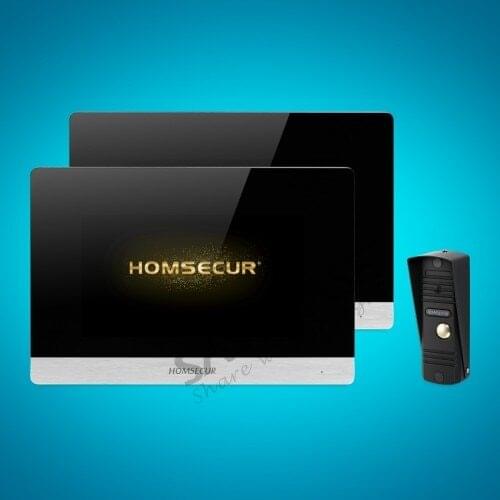 HOMSECUR 4 Wire AHD Video&Audio Smart Doorbell with Aluminium Alloy Camera 110° BC011HD-B+BM716HD-S