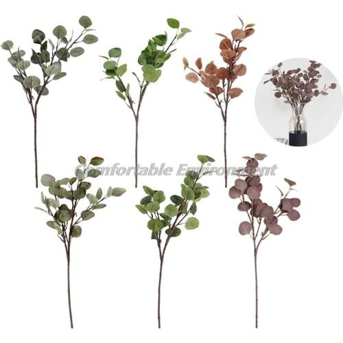 69cm Eucalyptus Leaves Silk Artificial Flowers Arrangment Tree Plant Bouquet