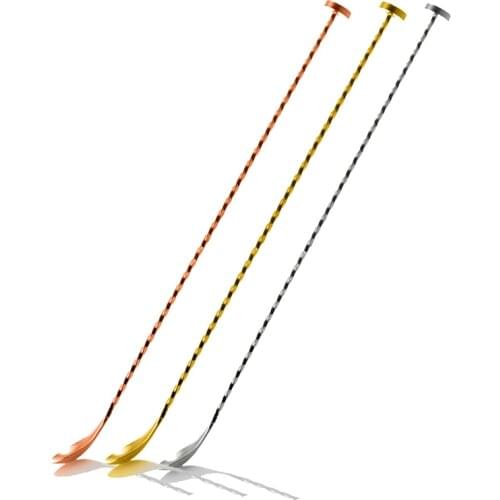 Free Shipping 40cm Stainless Steel Cocktail Spoon with Hammer Bar Spoon Twist with Muddler/Metal