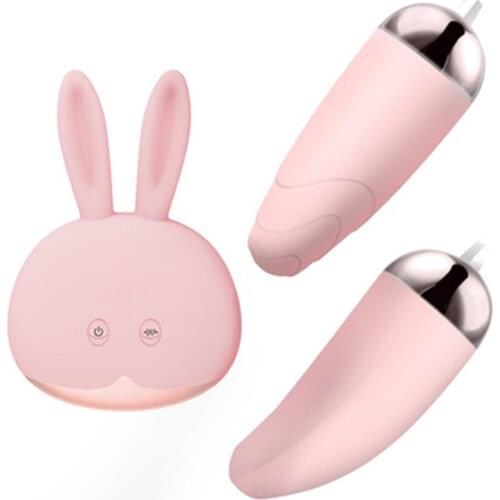 Rabbit double jump egg waterproof female masturbation massage adult sex products