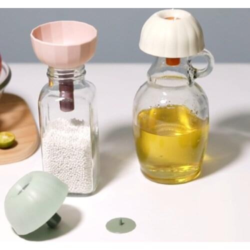 Kitchen Household Multifunctional Dispenser Creative Silicone Funnel Kitchen Tools Multiple Colors Optional 2021 New