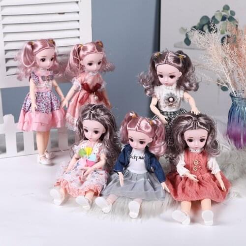 12 Inch 22 Articulated BJD Doll 30cm 1/6 Makeup Fashion Girl Toy Fashion Clothing Set Give Shoes The Best Birthday Gift for Kids