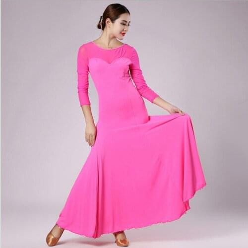 2019 new multi colors big hemlines new modern dance dress flamenco ballroom Tango dress stage performance competition costumes