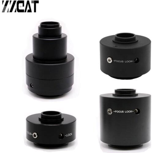 0.35X 0.5X 1X Focusable Microscope C mount Adapter Trinocular Microscope Reduce Lens CCD Camera Adapter for Olympus Microscope