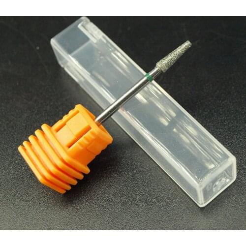 EasyNail~1Pcs flat Cone Diamond Nail Drill Bit Mill Cutter Nail Files Nail Electric Drill Manicure Device Machine Accessory