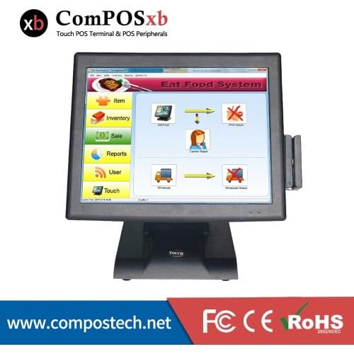 Reliable Pos machine point of sale touch screen terminal all in one POS machine for Sale with MSR