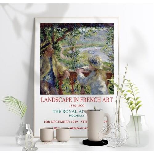 Landscape French Artists Exhibition Poster, The Royal Academy Piccadilly Art Prints, French Vintage Still Life Home Decor Gift