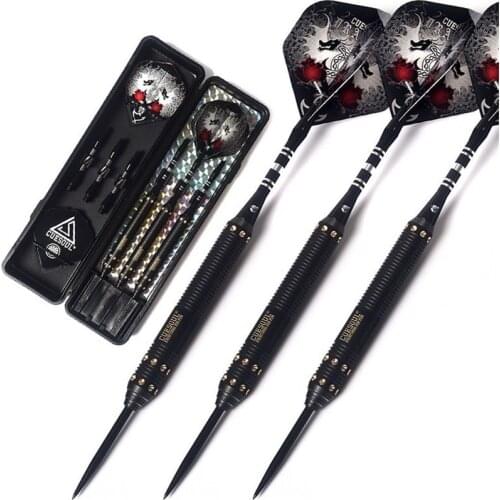 CUESOUL 23g 25g 27g 162mm Professional Steel Tip Darts Brass Barrel With Drgon Dardos Feather Flights