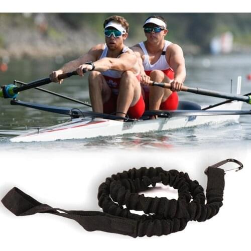 Outdoor kayak belt professional anti-lost strong elastic rubber dinghy canoe belt oars anti-lost rope
