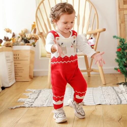 Newborn Baby Christmas Sweater Infantil Boy Girl Newborn Christmass Party Cute 2019 High Quality Clothes Romper Baby Sweaters